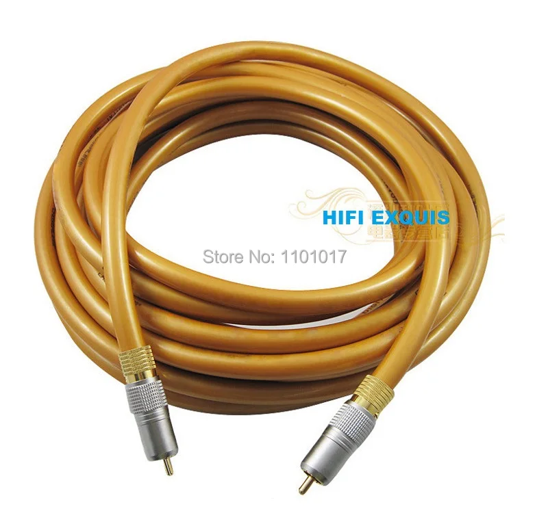 

HIFI EXQUIS CS161 Digital/Analog Coaxial RCA Cable for also Bass Signal Transmission
