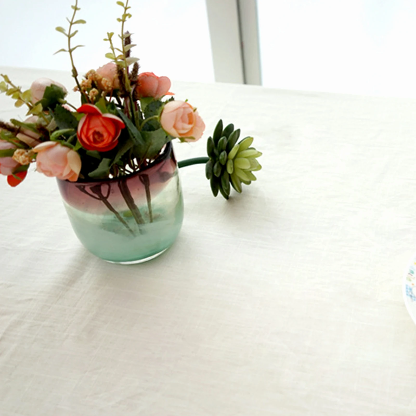 Современная хлопчатобумажная льняная прямоугольная скатерть с кружевным краем, Пыленепроницаемая скатерть для обеденного стола, банкетная домашняя текстильная однотонная скатерть
