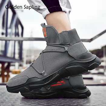 

Golden Sapling Winter Man Sneakers High Top Men's Running Shoes Air Fabric Fitness Sports Men's Sneakers Traienr Men Sport Shoes