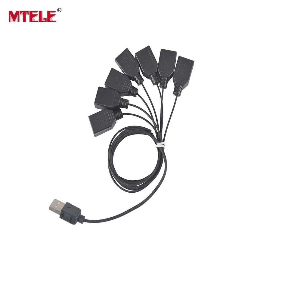 MTELE, высококачественный светильник, аксессуары, черный, от одного до семи, USB порт, для Led, светильник, комплект, 10220, 10260, 42083 - Цвет: Seven Port