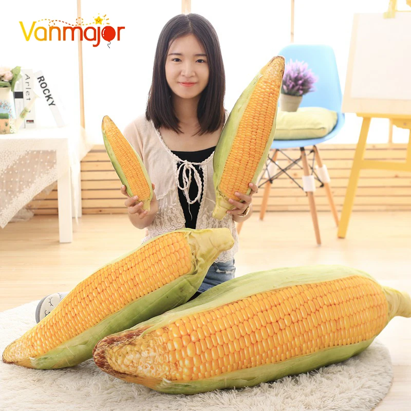 

Vanmajor 1pc 30-100cm Simulation Corn Plush Toys Creative Cute Plants Stuffed Pillow Kids Doll Birthday Gift For Girls
