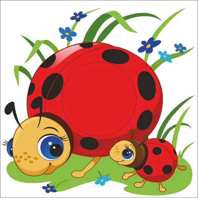 kai ping mei park diamond embroidery diy lovely cartoon ladybugs