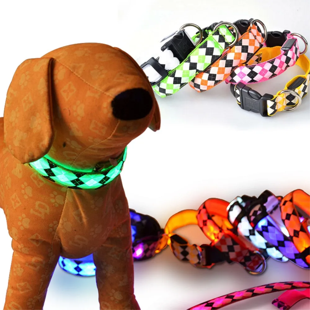 Buy Dog Collar With Safety LED Light For Small Medium