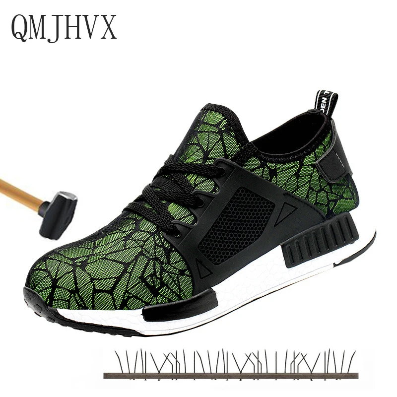 

Men's Work Safety Shoes, New eva Bulletproof Protective Shoes Men and Women With Kevlar Fashion ultra Light Safety Casual Shoes