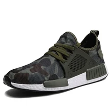 Men Casual Running Shoes Spring Summer Sneaker Fashion Man Hombre Army Green Mens Camouflage Footwear