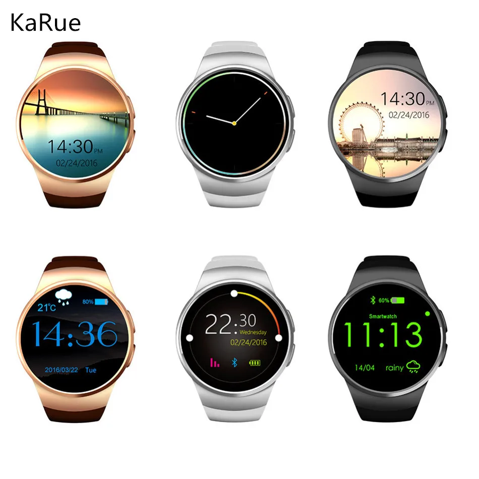 

KaRue KW18 Bluetooh Smart Watch Heart Rate Monitor Support SIM TF Card Smartwatch for iPhone Samsung Android Smar