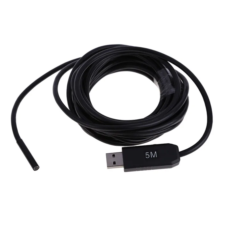 

Mini Waterproof Portable 6 LED 5M Cable 5.5mm Lens Borescope USB Video Surveillance Endoscope 300000 pixels Camera Accessories