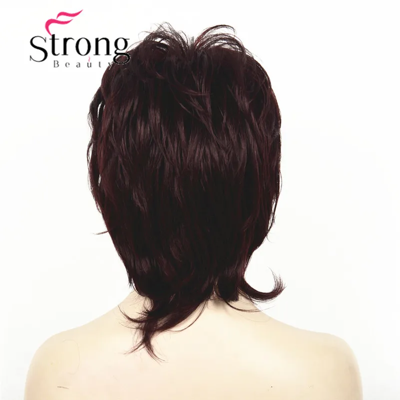 L-1943A #99T Deep wine Burgundy women's wig (4)