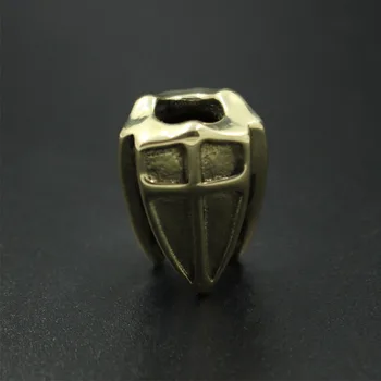 

Knife Beads EDC Brass Three-sided Shield Paracord Beads Blade Hanging Buckle Phone Pendant EDC Multi Tools Umbrella Rope Pendan