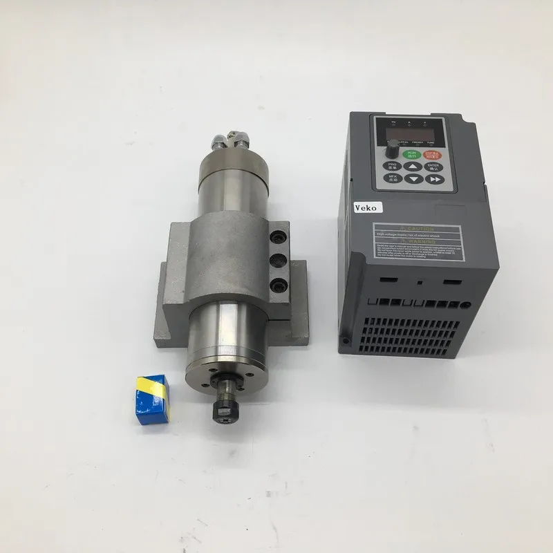380V 2.2KW 3HP ER20 с воздушным охлаждением 80 мм 4 подшипниковый шпиндель мотор + 3.7kw