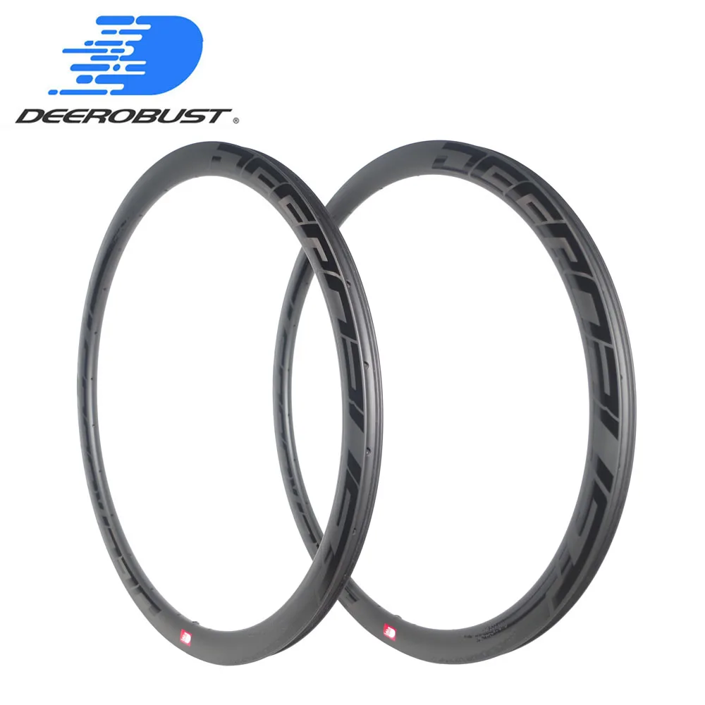 

700c 38mm x 25mm Carbon Bicycle Rims UD Matte Asymmetric Tubeless Clincher Road Disc Bike Rim CX Cross Country 24 28 32 holes