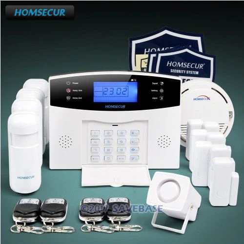 HOMSECUR Wireless&wired 433Mhz GSM SMS Autodial Burglar Intruder Alarm System(available shipment from EU) HOMSECUR Wireless&wired 433Mhz GSM SMS Autodial Burglar Intruder Alarm System(available shipment from EU)