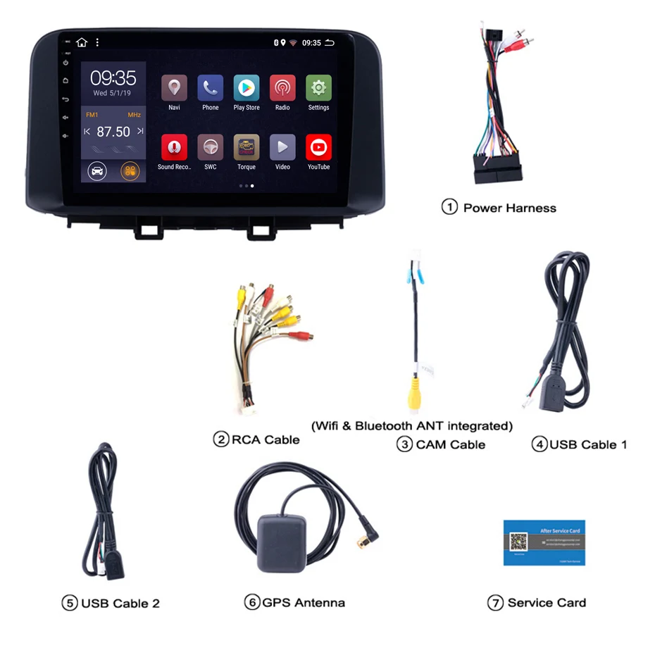 Cheap 10.1 inch 2.5D IPS HD multi-touch screen Android8.1 2G RAM 32G ROM NAVI for Hyundai ENCINO 2018-2019 with BT USB WIFI SWC 2
