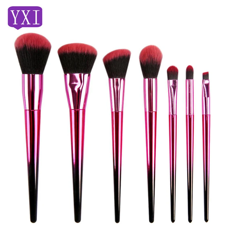 

7Pcs Fashional Gradual Color Makeup Brush Set Powder Foundation Contour Blush Concealer Brush Unicorn Eyebrow Makeup Brushes