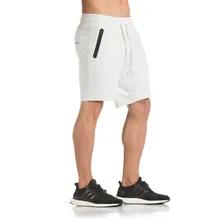 Летние новые модные мужские спортивные шорты, хлопковые спортивные штаны для бодибилдинга, фитнеса, шорты для бега, повседневные спортивные мужские шорты