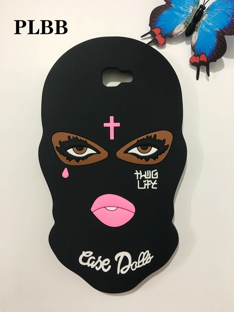 

New Big Eyes Masked Teared Girl Jesus Christian Cross Coque Case for Samsung Galaxy J7 Prime cover for Samsung ON7 2016 Case