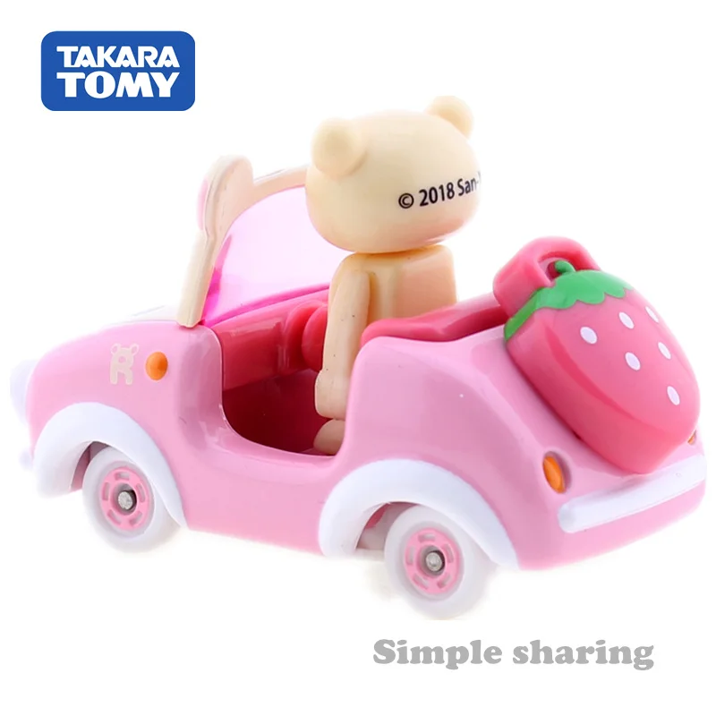 Takara Tomy Dream Tomica Korilakkuma Ride on R9 Игрушечная модель автомобиля комплект горячий ребенок bauble миниатюрный литье под давлением детские игрушки поп-Детская кукла