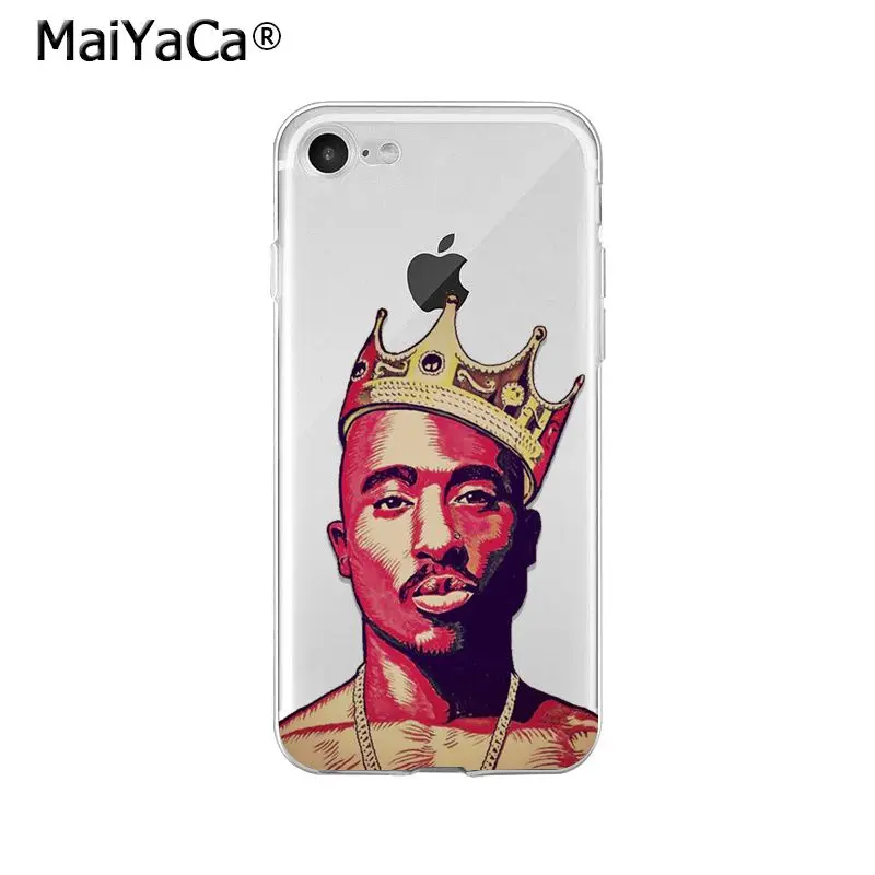 Yinuoda Rapper 2Pac Makaveli Tupac Amaru Shakur TPU Мягкий силиконовый чехол для телефона для iPhone X XS MAX 6 6S 7 7plus 8 8Plus 5 5S XR - Цвет: A10