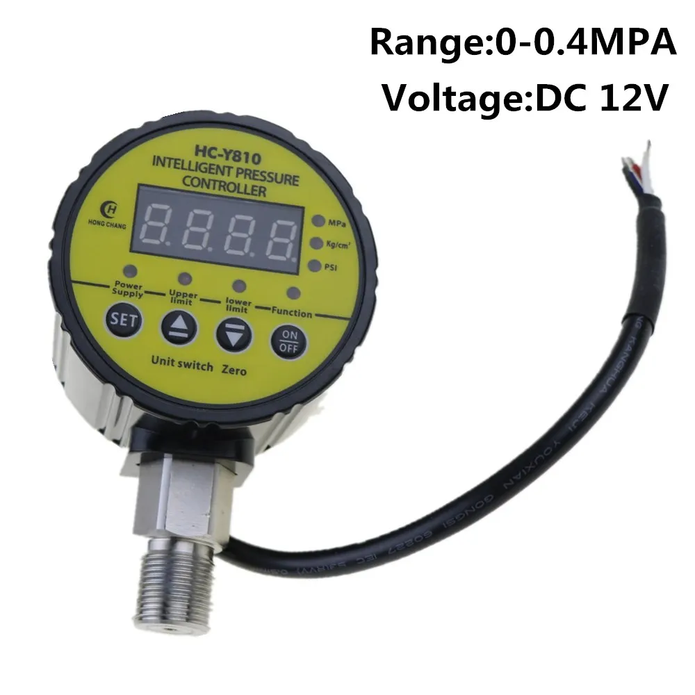 

0-0.4Mpa 12V DC Hydraulic Air Compressor Digital Pressure Switch M20 x 1.5