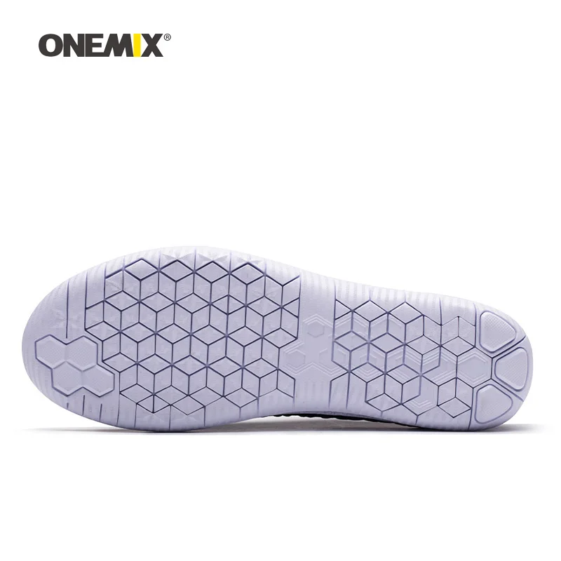 Onemix Для мужчин кроссовки для женский, черный носки Мокасины сетка дизайнерские Дышащие Беговые кроссовки Открытый Спорт Прогулки