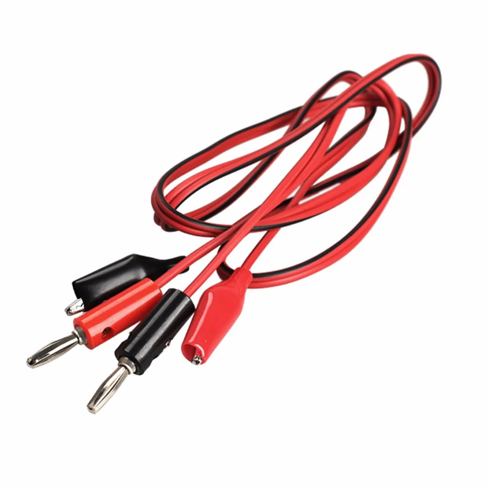 

Superior Multimeter Test banana connector Cable 1 Pair Alligator Testing Cord Cable Lead Clip multimeter Test Cable BS
