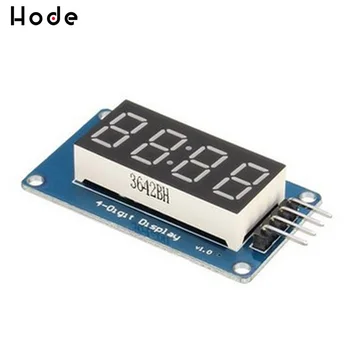 

TM1637 4 Bits Digital LED Display Module For arduino 7 Segment 0.36Inch Clock RED Anode Tube Four Serial Driver Board Pack