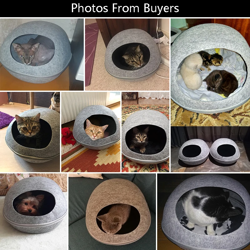  Hoopet Cat House Pet Cat Bed Round Kitten Hole House Bench for Dog Puppy Cat Home Nest Pet Supply C