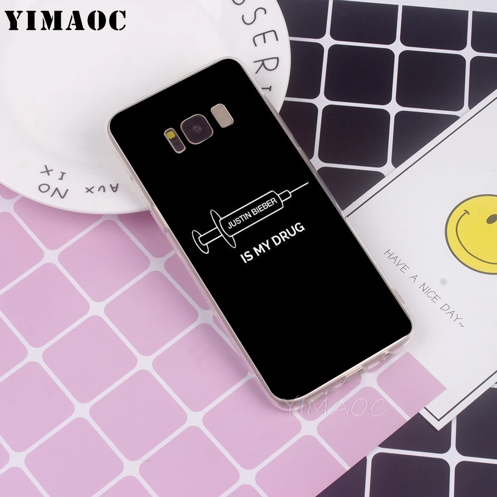 YIMAOC Justin Bieber purpose tour Soft Case for Galaxy j3 j5 j6 j7 A5 2016 2017 A6 A9 2018 Note 8 9 S7 edge S8 S9 S10 Plus S10e
