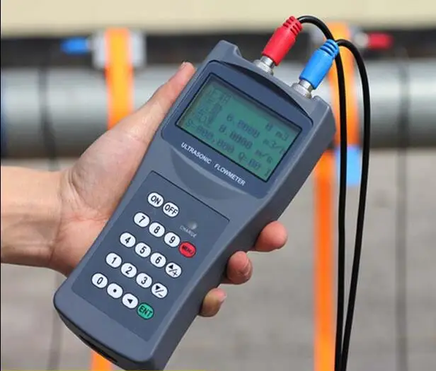 

portable ultrasonic flowmeter water digital flow meter sensor counter indicator flow device caudalimetro DN15-100mm DN50-700mm
