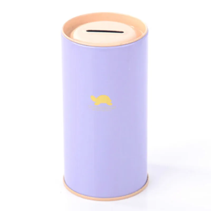 

5 colors free shipping cute animal piggy Money Boxes children metal piggy Coin cylinder big gift Money Box Money Bank