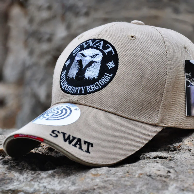 

New Army Fan Outdoor Tactical Baseball Cap Eagle Head Combat Hat Beanie Men Cap Black Training Cap