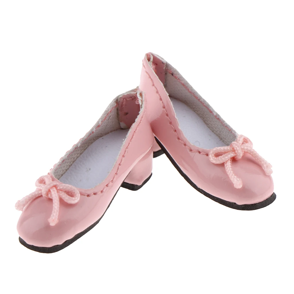 1/6 BJD Cute Princess Leather High Heel Shoes Leisure Clothes for Blythe Dress Up Accessory