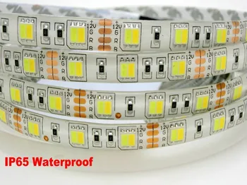 

Dual white Color Temperature LED Strip 5050 DC12V 5m ,One Chip with Warm White & Cold White,60LED/m flexible light,Free Shipping