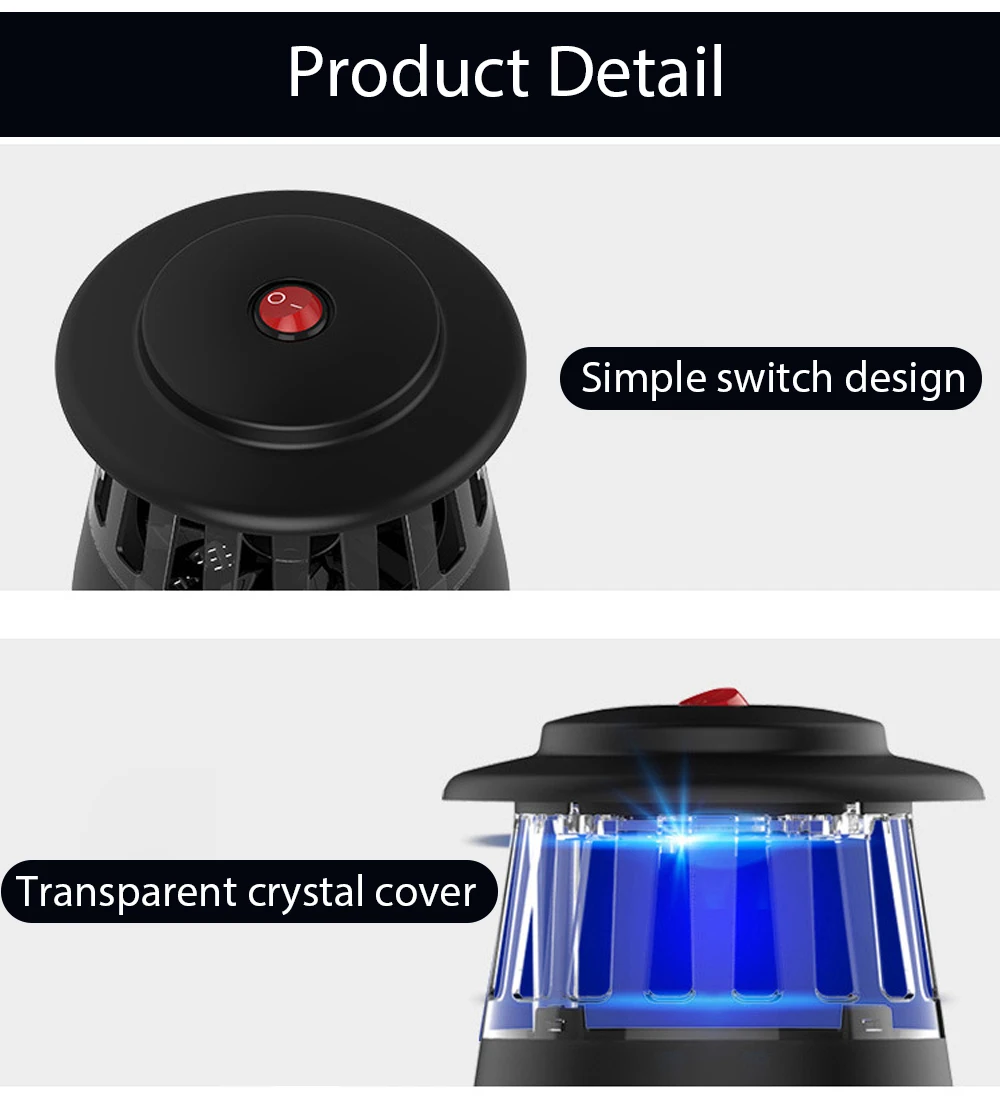 Iguardor фотокаталитическое средство от москитов лампа светодиодный бытовой немой USB комаров свет для домашней электронной уничтожитель насекомых и комаров Z30