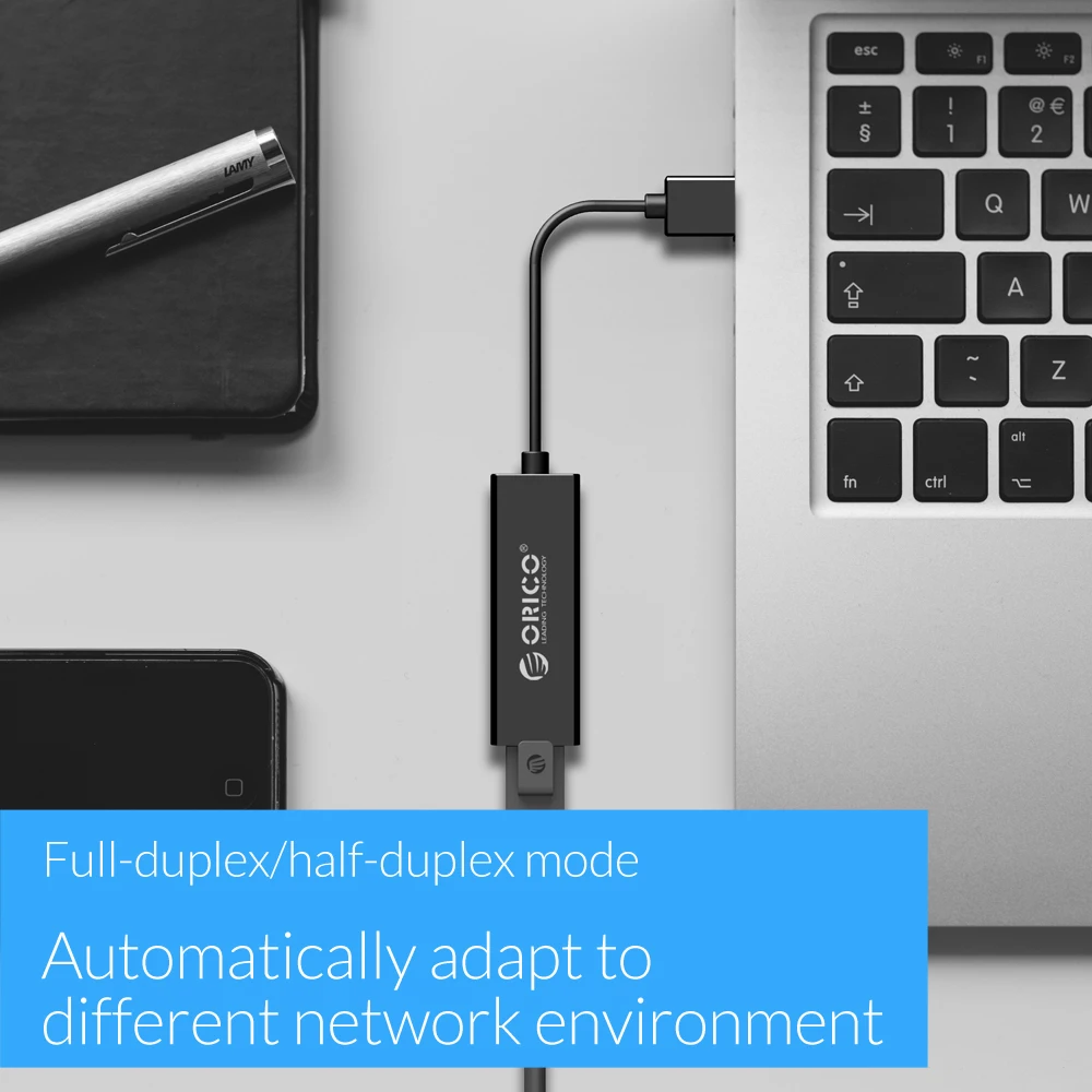 USB Ethernet адаптер ORICO 3 0 сетевая карта в RJ45 Lan гигабитный Интернет для ноутбуков ПК