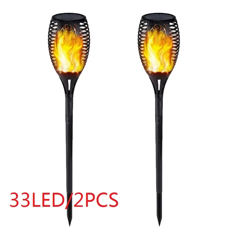 OW081E2 33LED водонепроницаемый солнечный светильник мерцающее пламя Солнечный фонарь светильник садовый светильник наружное ландшафтное украшение садовый светильник - Испускаемый цвет: OW081E2