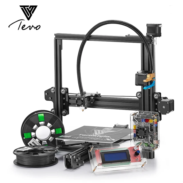 Best Price TEVO Tarantula 3D Printer Impressora 3D Printer DIY kit  & 2 rolls 3D Printing Filament as Gift Prusa I3  plus size  3d Printer