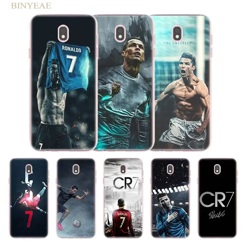 

BINYEAE Cristiano Ronaldo CR7 Football Soft Silicone TPU Cover Case for Samsung J3 5 7 2016 J3 J5 J7 2017EU J5 7 Prime