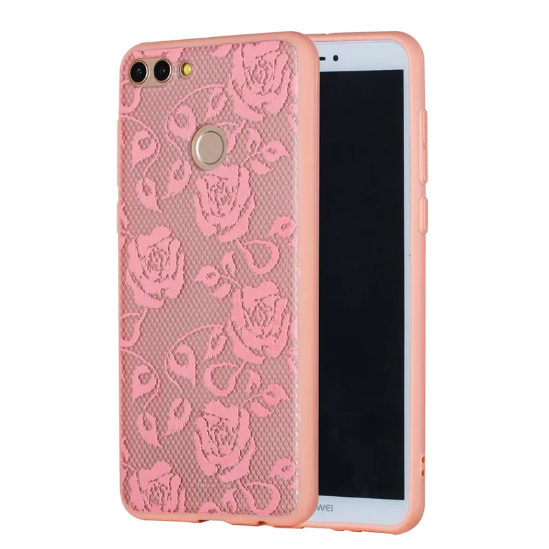 Case For Huawei P Smart Cases Luxury 3D Relief Lace Flower TPU + PC Silicone Case For Huawei Honor7A 7X 10 Y5 Y7 2018 Case Coque (22)