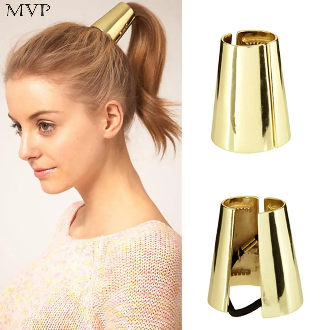 Women Holder Wrap Hair Hair Ponytail Cuff Circle Ring Accessories