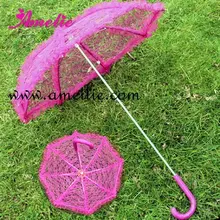 Горячая! Модный кружевной дизайн Свадебный зонтик