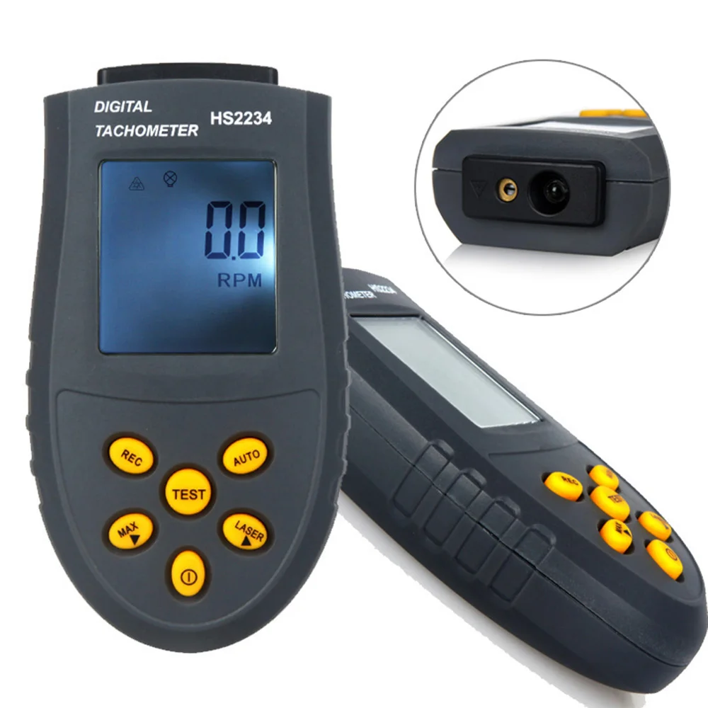 

WHDZ Mini Digital Laser Tachometer Non-contact Engine Motor Speed Meter Gauge LCD RPM Automatic Measuring Instruments