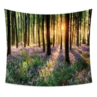 

SOFTBATFY Trees Tapestry Headboard Wall Art Bedspread Dorm Tapestry Home Decor