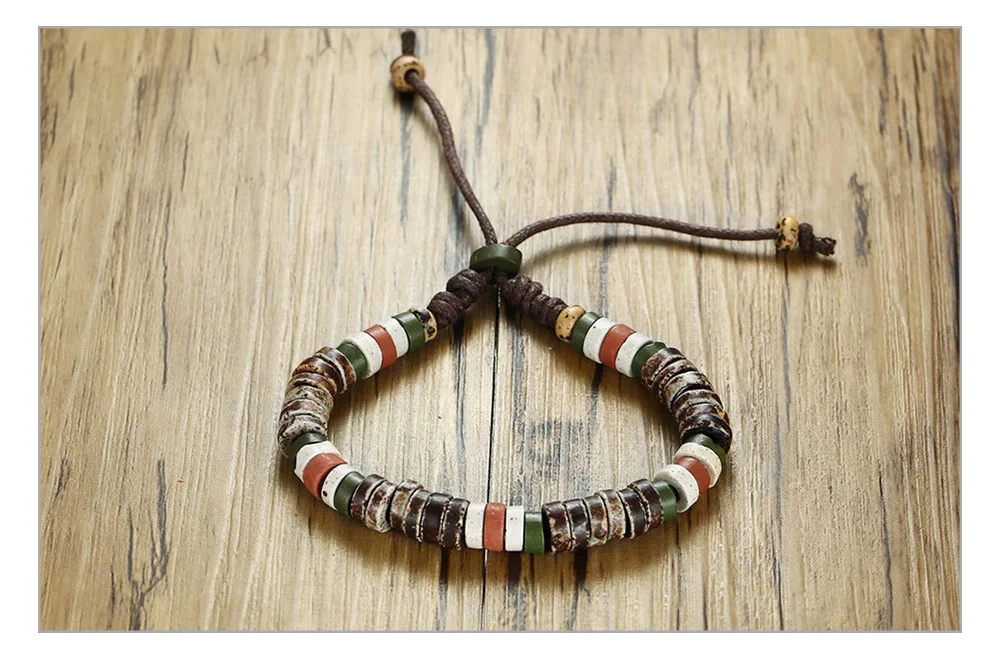 Vnox браслеты из бисера с натуральным камнем для мужчин и женщин, разноцветные бусы с регулируемой длиной, повседневные мужские ювелирные изделия