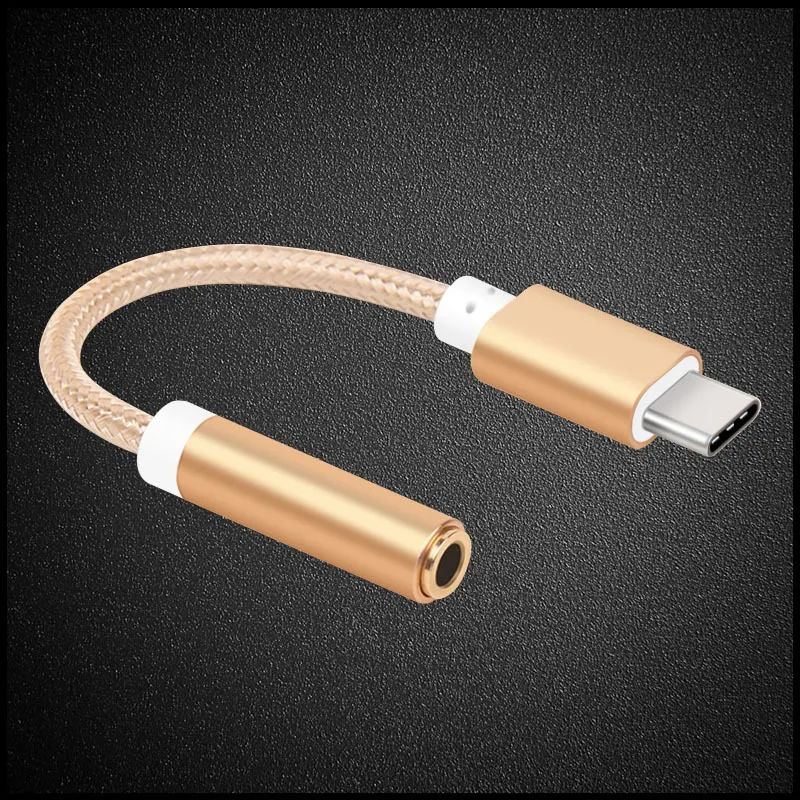

USB 3.1 Type-C Male To 3.5mm Jack Female Type C To 3.5 Earphone Audio Aux Cable Adapter for Samsung Galaxy S8 S9 Plus Huawei P20