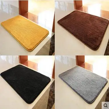 Коврики для прихожей, толстый коврик для дома, коврики для двери, короткая плюшевая ткань, коврик для ванной комнаты, противоскользящие входные напольные коврики 40*60 см
