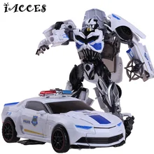 New Plastic Alloy Metal Transformation 4 Toys Anime White font b Robot b font font b