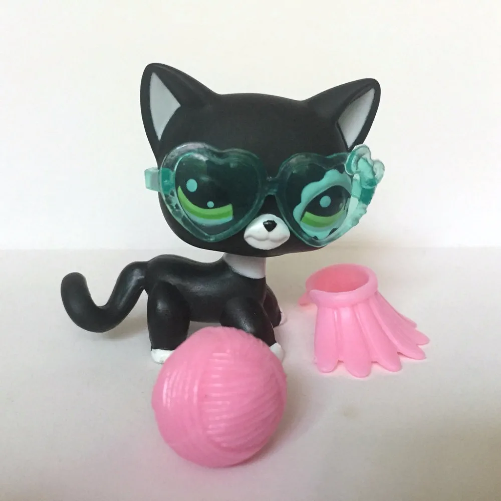 Us 339 Littlest Pet Zwierząt Kolekcja Rysunek Dla Dzieci Czarny Krótkie Włosy Kot Z Okulary Na Prezent Gdwa261 2249 W Figurki I Postaci Od Zabawki