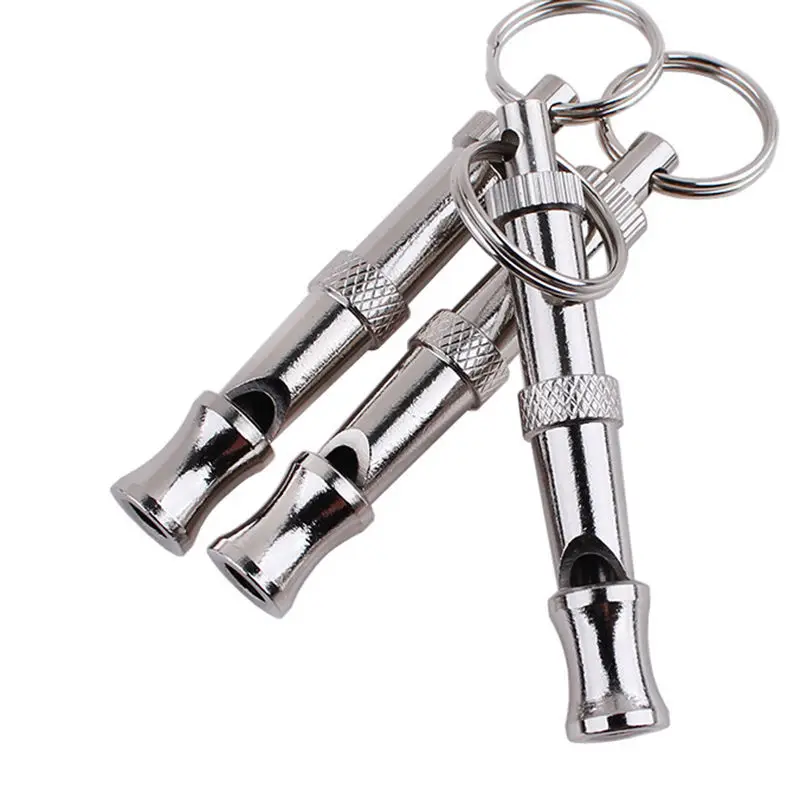 1Pc New Pet Dog Training Ultrasonic Sound Pet Products For Dog Puppy Whistle Key Chain Whistle