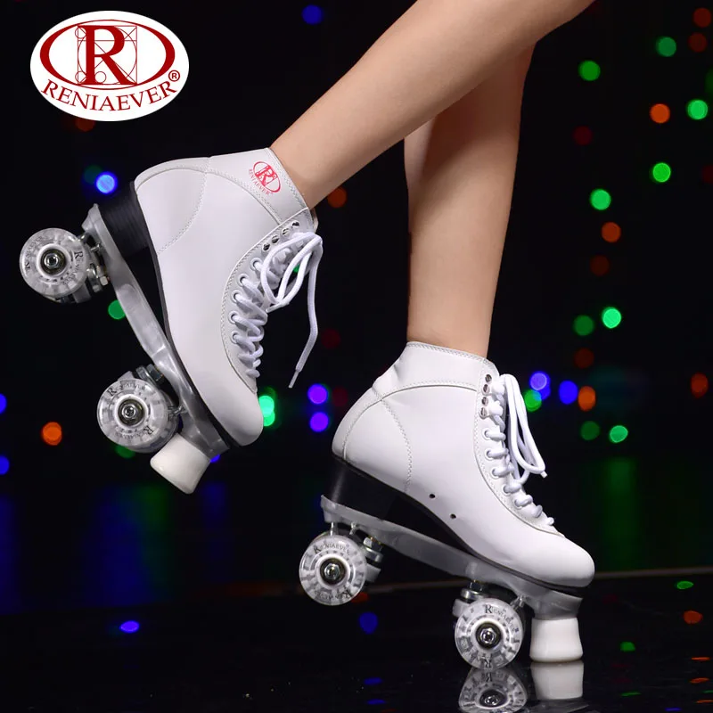 Prix pour Reniaever patins à roulettes double ligne patins blanc femmes lady adulte blanc led éclairage 4 roues deux ligne de patinage chaussures patines Prix pour Reniaever patins à roulettes double ligne patins blanc femmes lady adulte blanc led éclairage 4 roues deux ligne de patinage chaussures patines